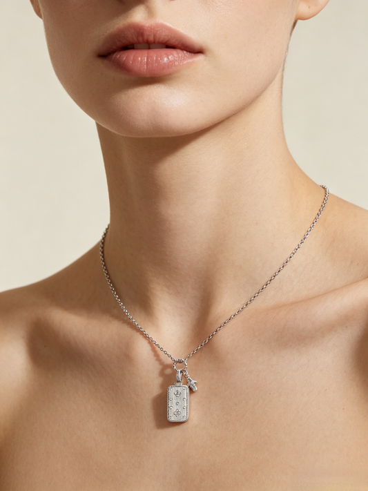 Clover Tag Necklace