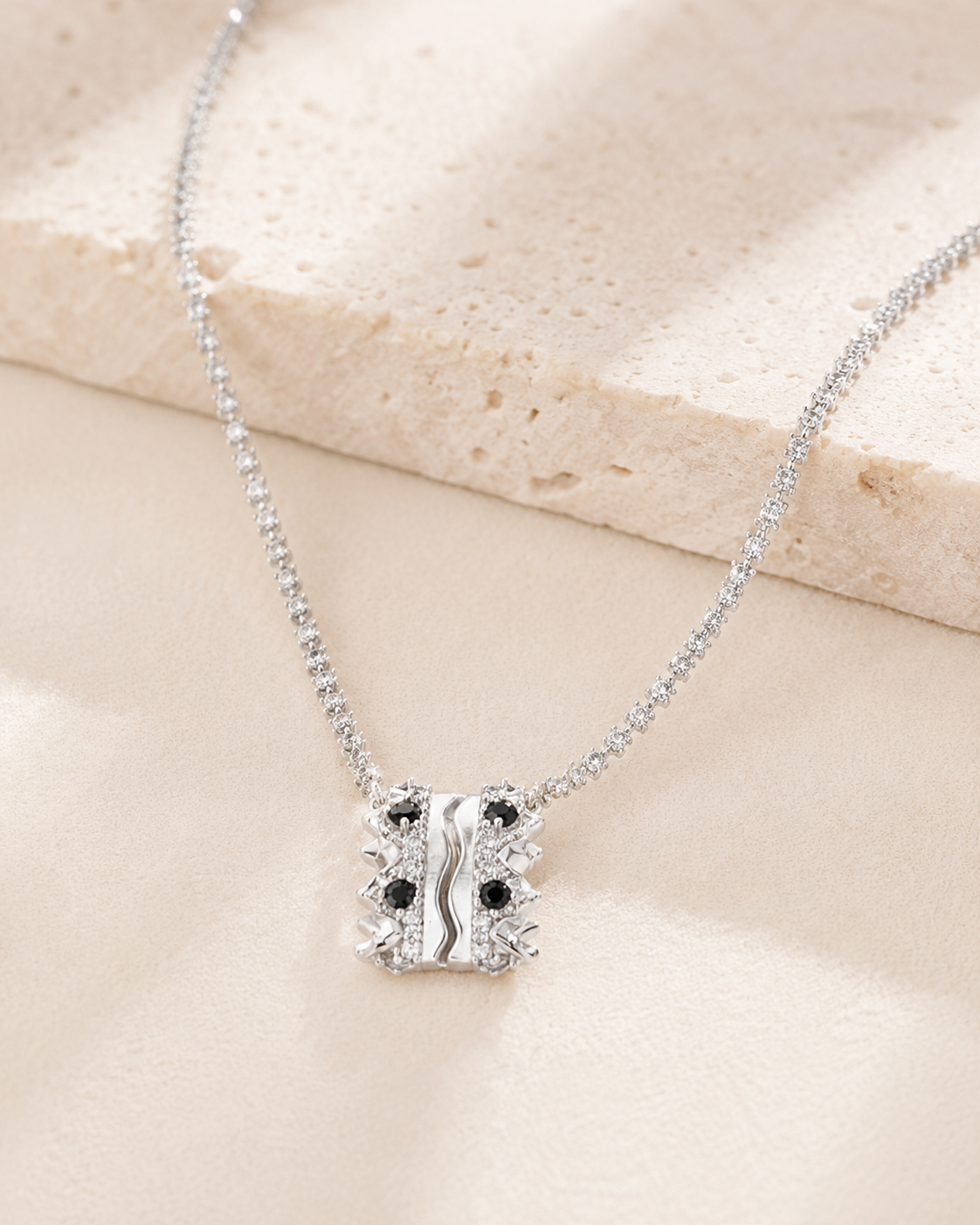 Crown Silver Necklace