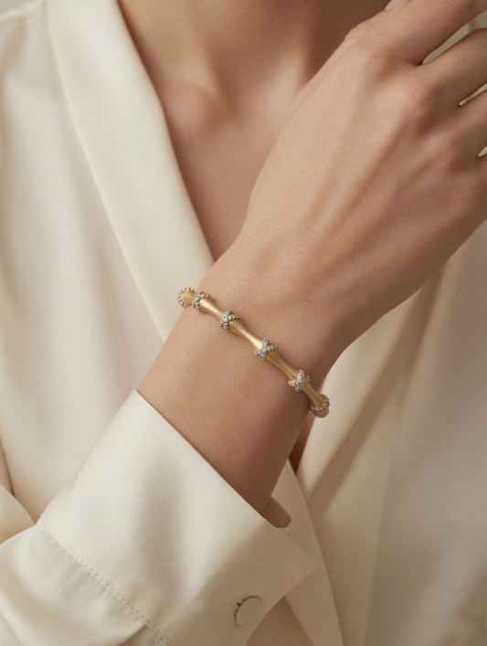 Auric Branch Halo Bangle