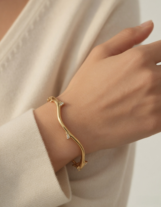 Auric Vine Halo Bangle