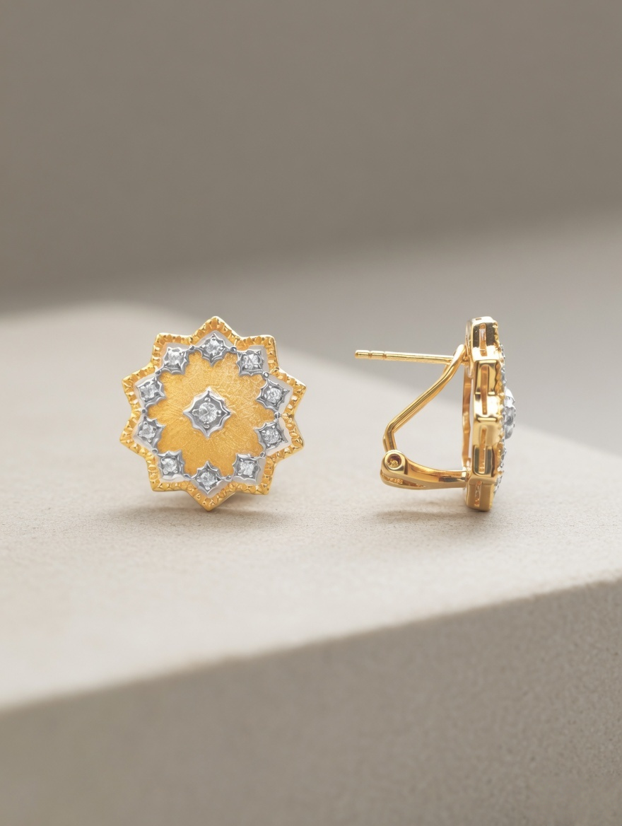 Celestial Starburst Stud Earrings