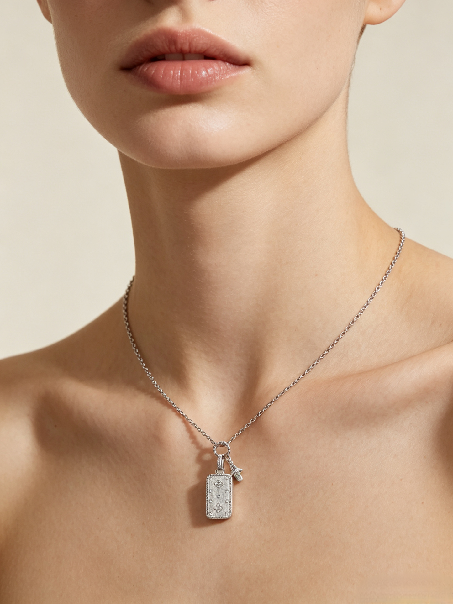 Clover Tag Necklace