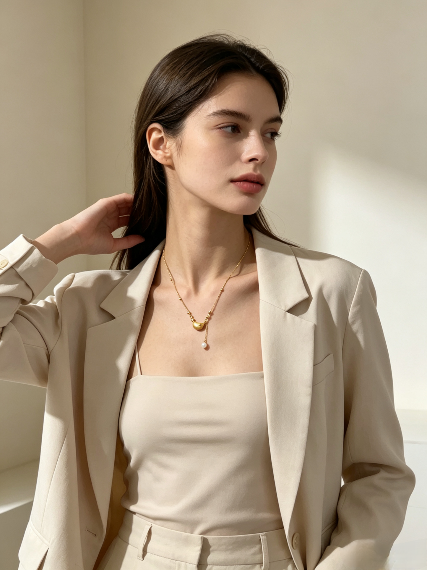 Coeur Bean Pearl Necklace
