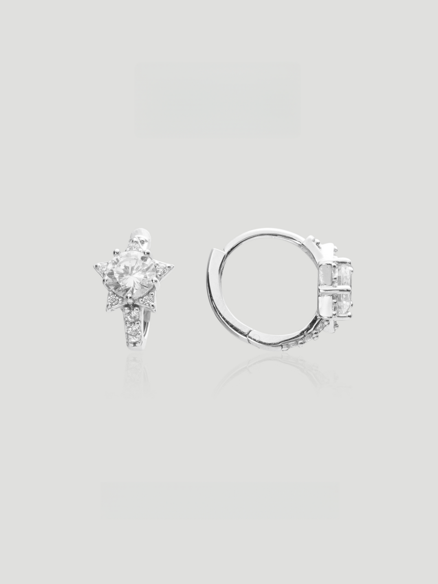 Celeste Star Huggie Earrings