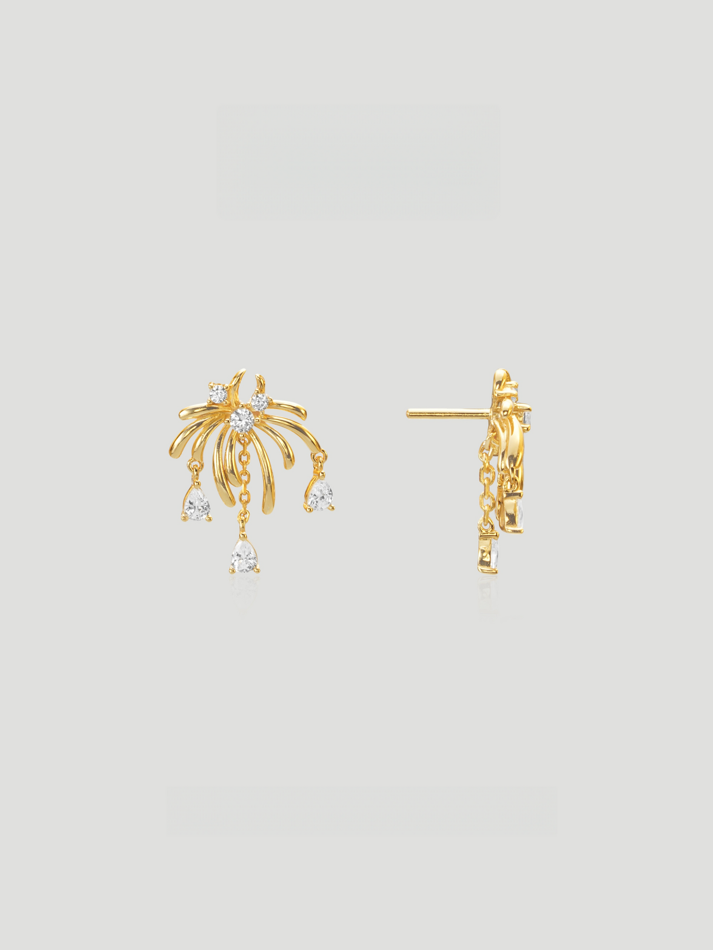 Aurora Cascade Stud Earrings