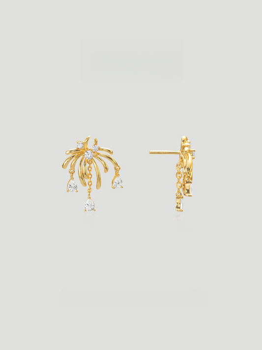 Aurora Cascade Stud Earrings