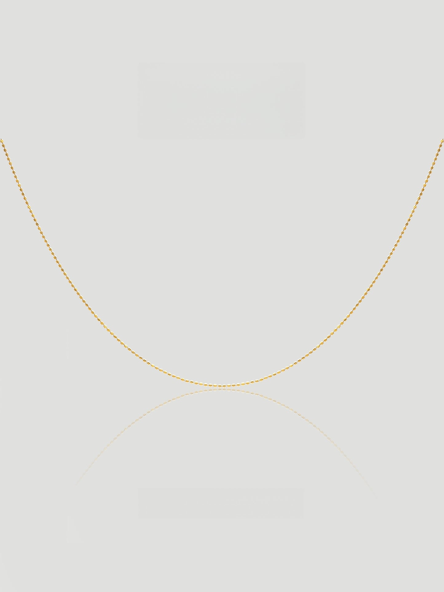 CARV. gold minimalist single chain necklace with fine delicate chain and collarbone-length design