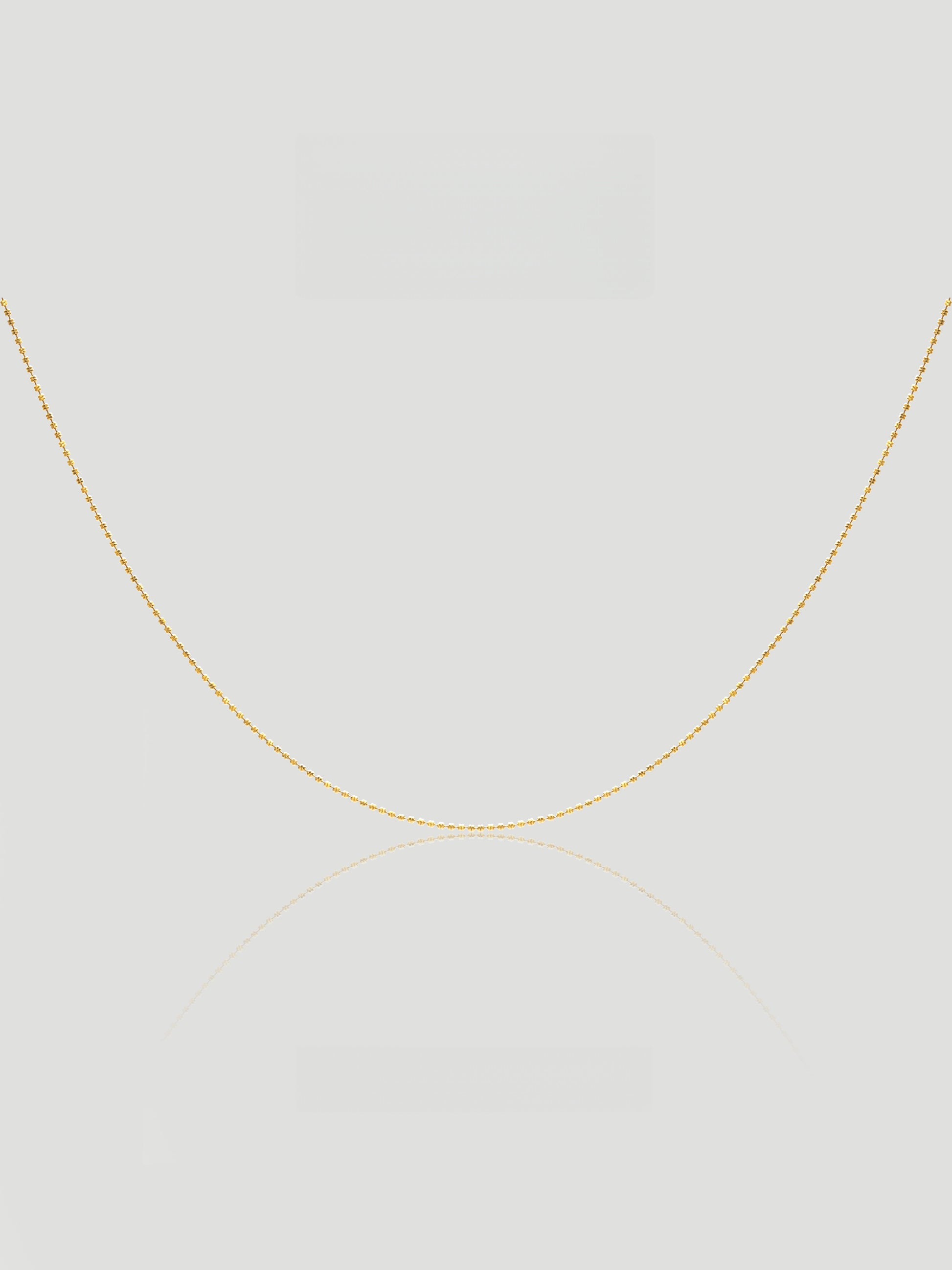 CARV. gold minimalist single chain necklace with fine delicate chain and collarbone-length design