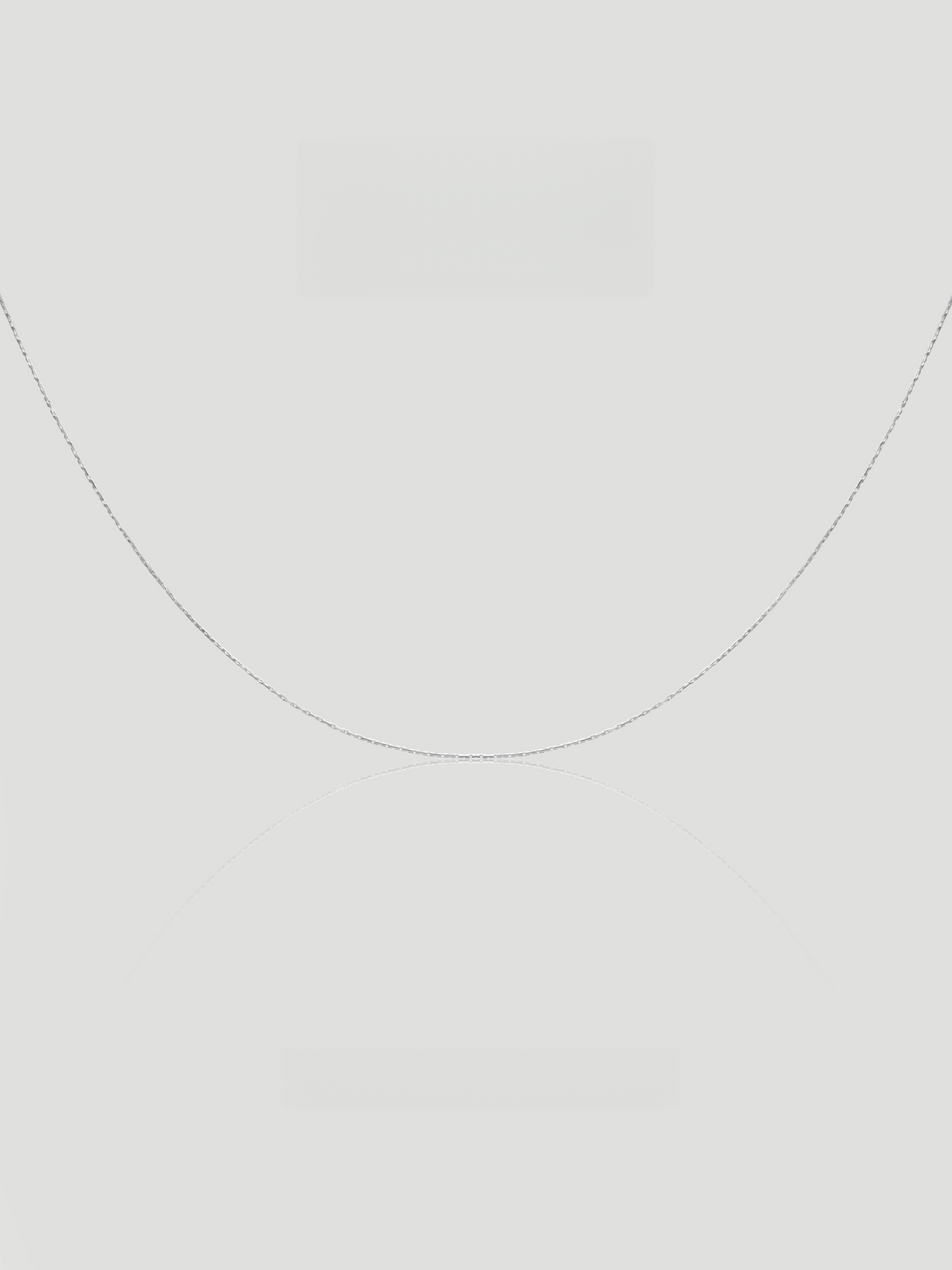 CARV. silver single chain necklace with fine delicate chain and minimalist collarbone-length design
