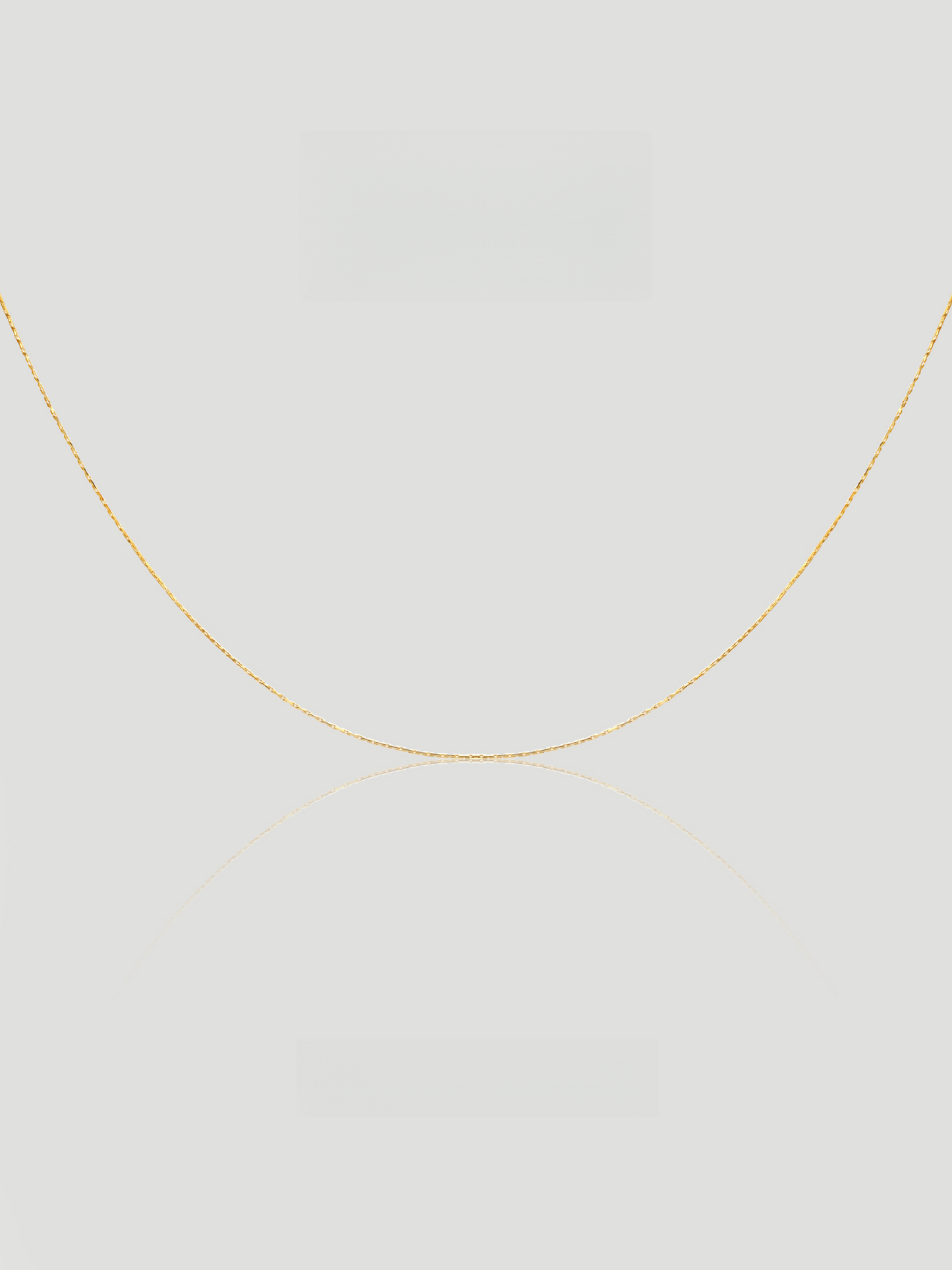 CARV. gold single chain necklace with fine delicate chain and minimalist collarbone-length design