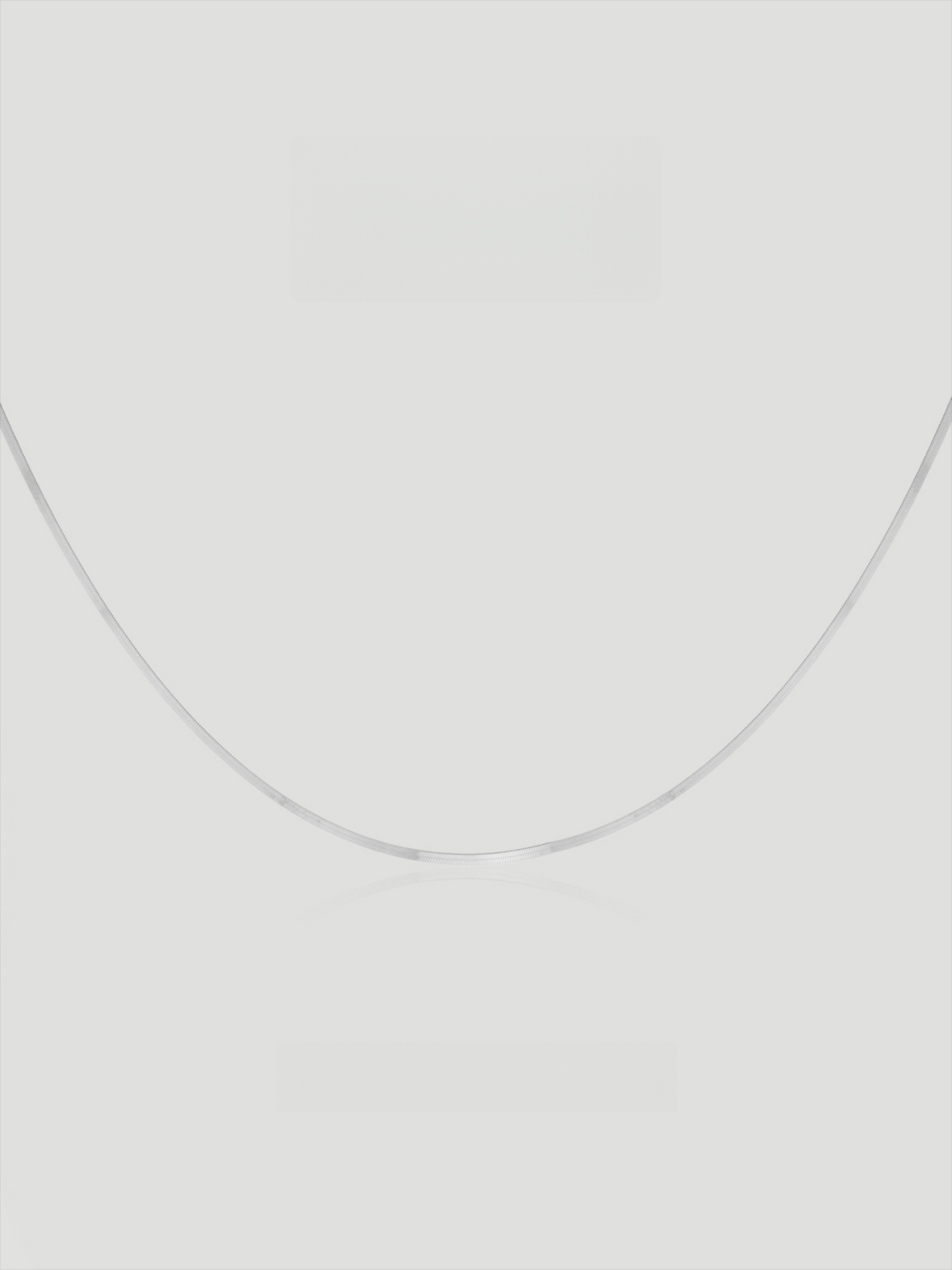 CARV. silver silk snake chain necklace product close-up