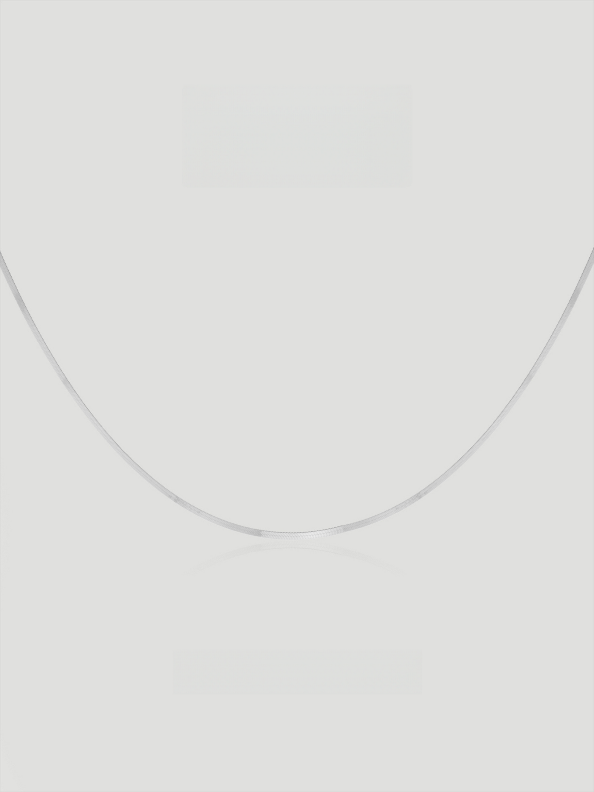 CARV. silver silk snake chain necklace product close-up
