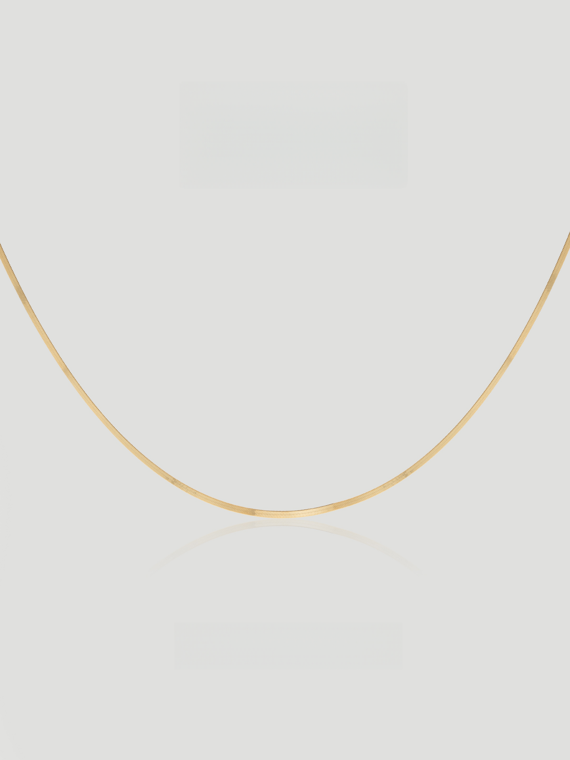 CARV. gold silk snake chain necklace product close-up