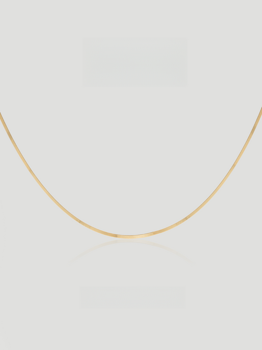 CARV. gold silk snake chain necklace product close-up