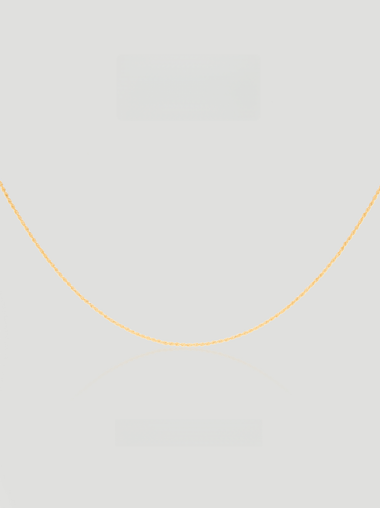 CARV. gold twist chain necklace with fine twisted chain links and collarbone-length design