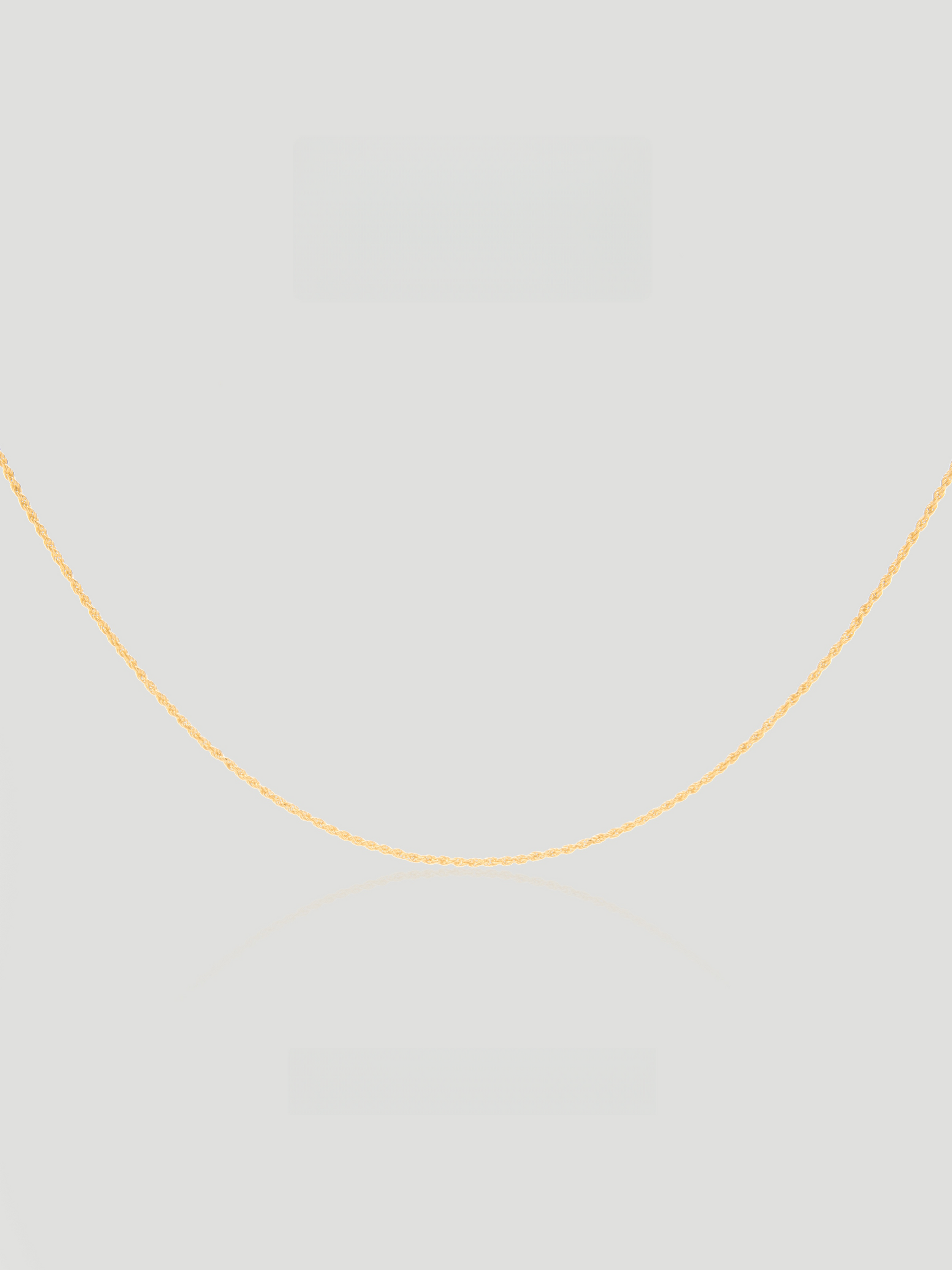 CARV. gold twist chain necklace with fine twisted chain links and collarbone-length design