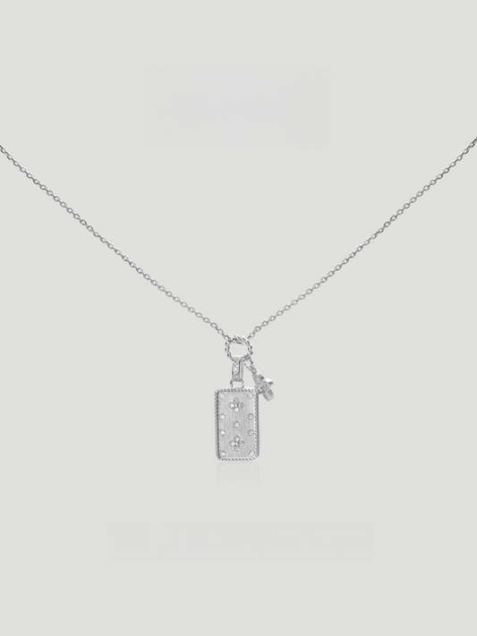 Clover Tag Necklace