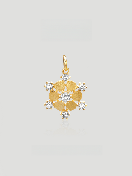 Celestine Snowflake Pendant
