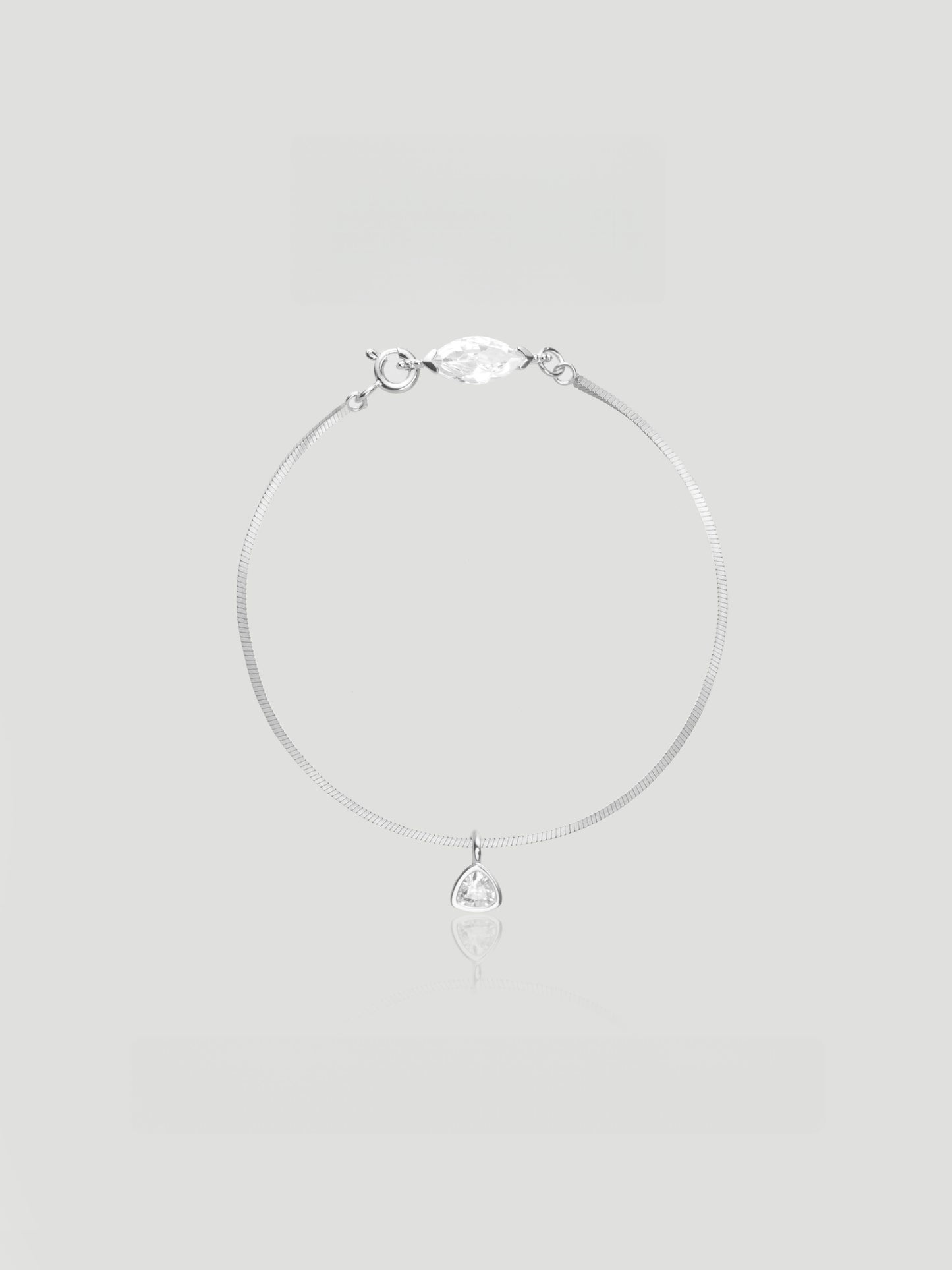 Delicate Triangle Drop Bracelet