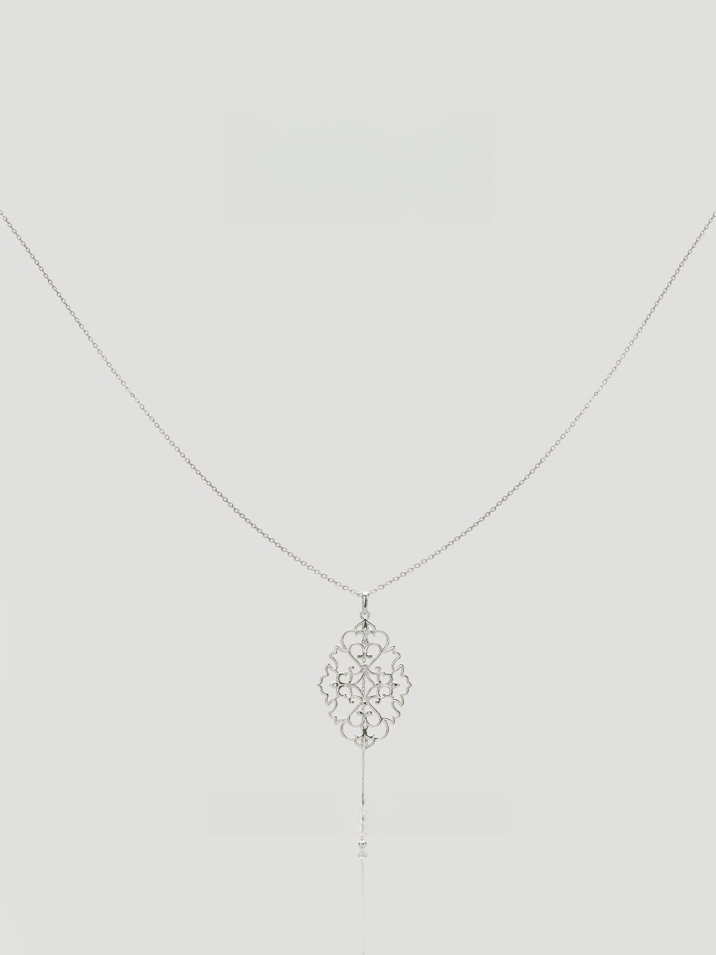 Arabesque Filigree Drop Necklace