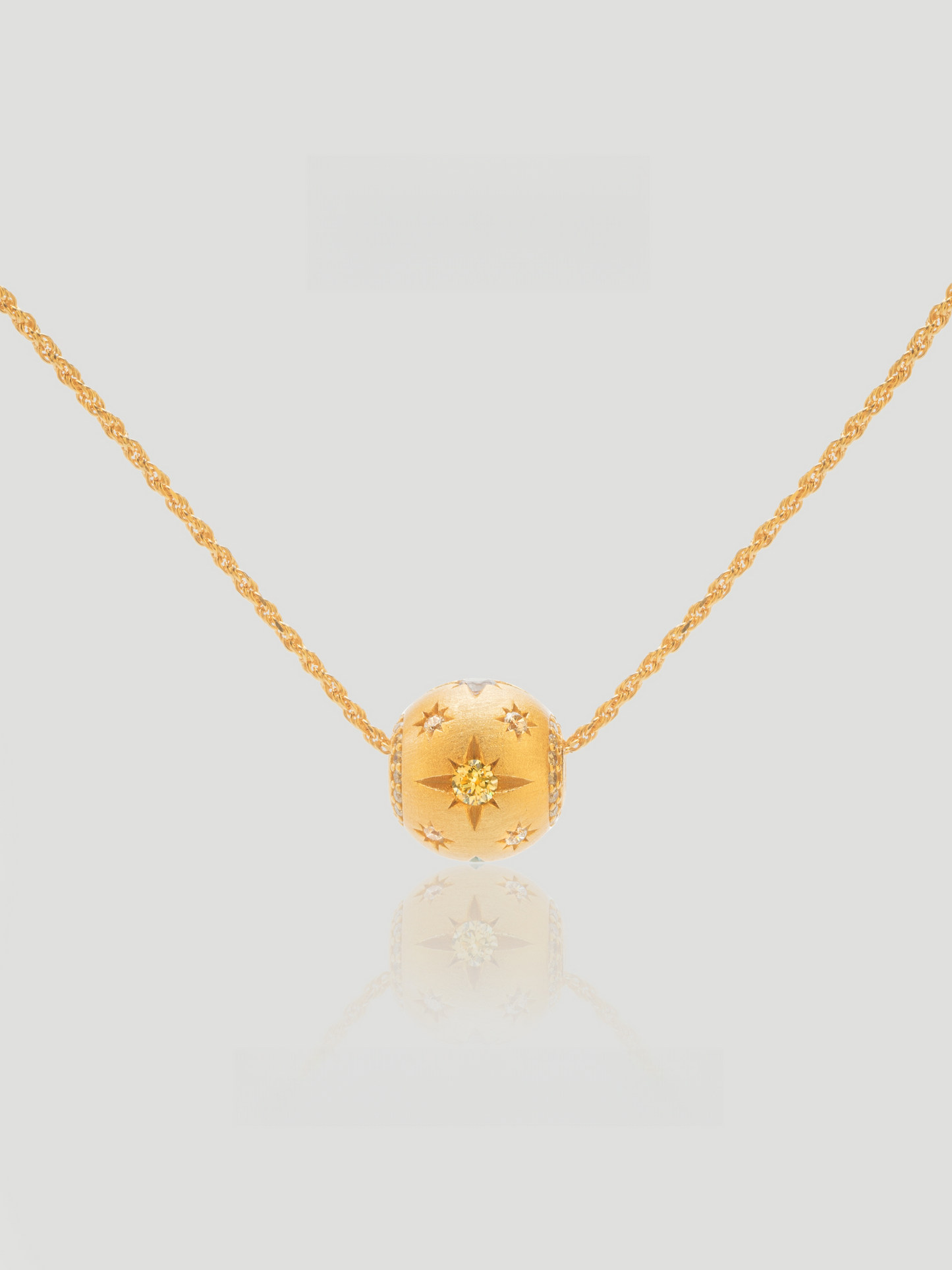 Celestial Bead Gold Necklace