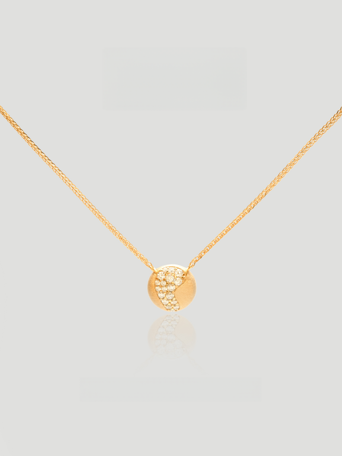 Eclipse Round Pendant Necklace