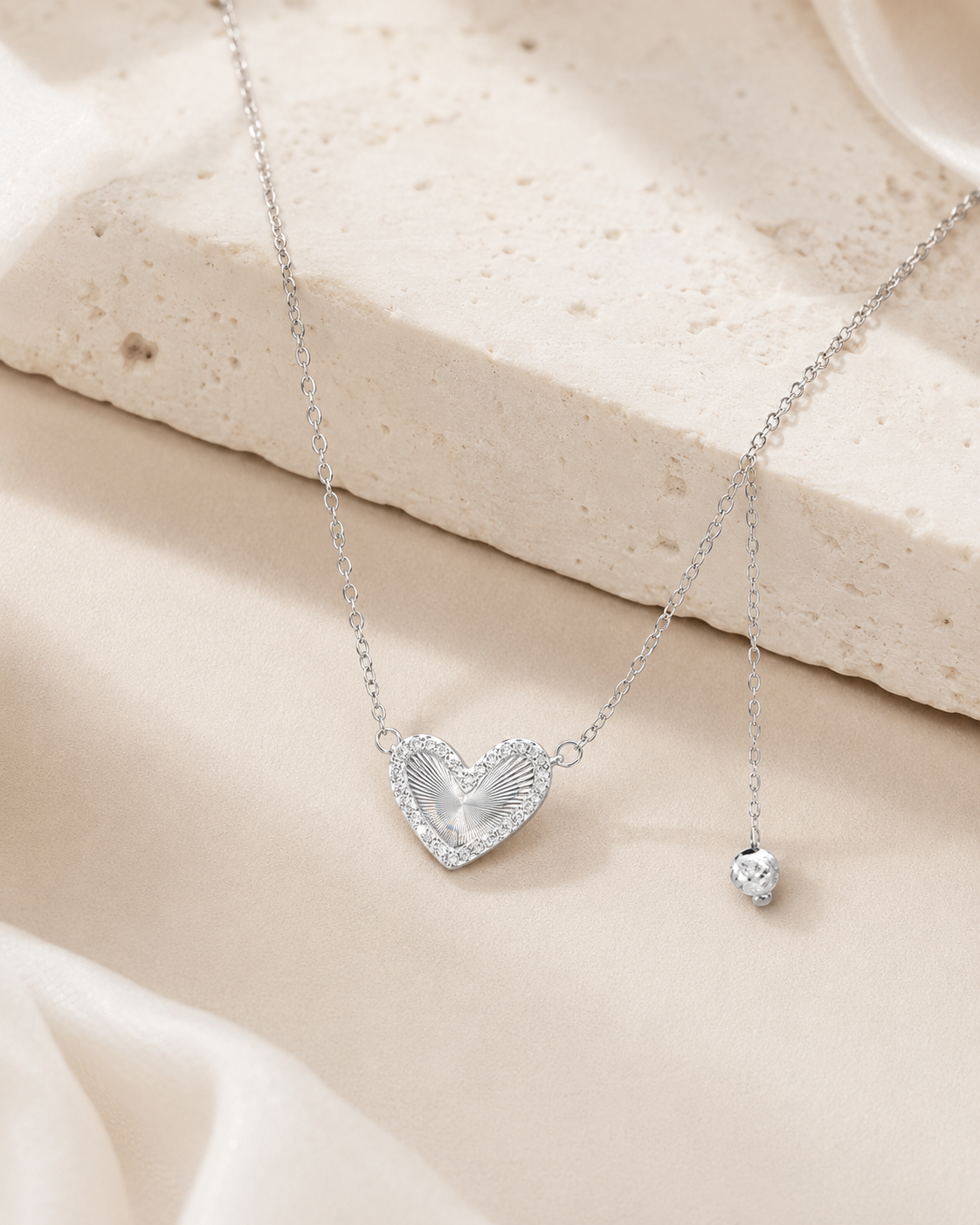 Aureline Heart Drop Necklace