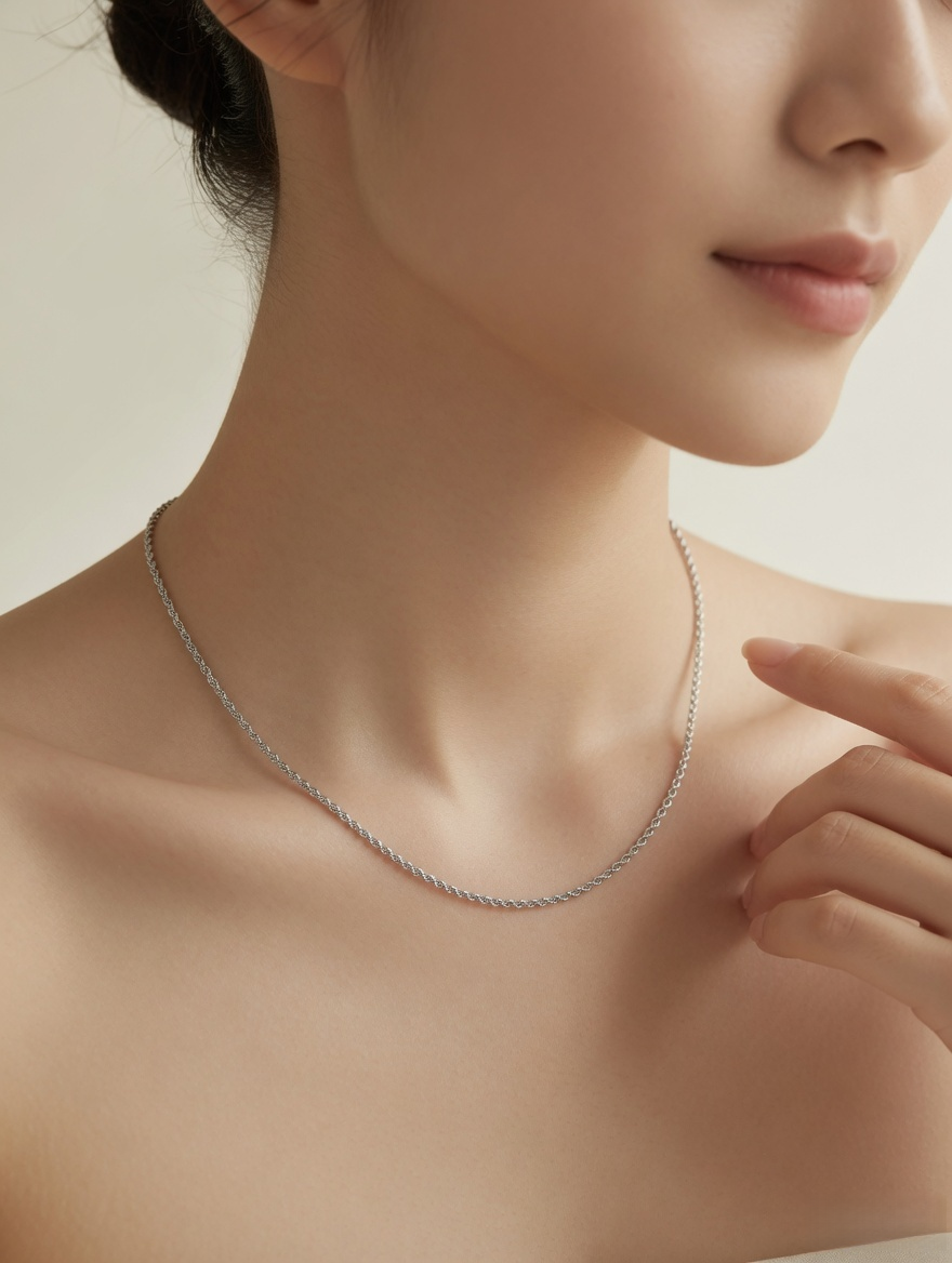 Aurelia Twist Single Chain Necklace