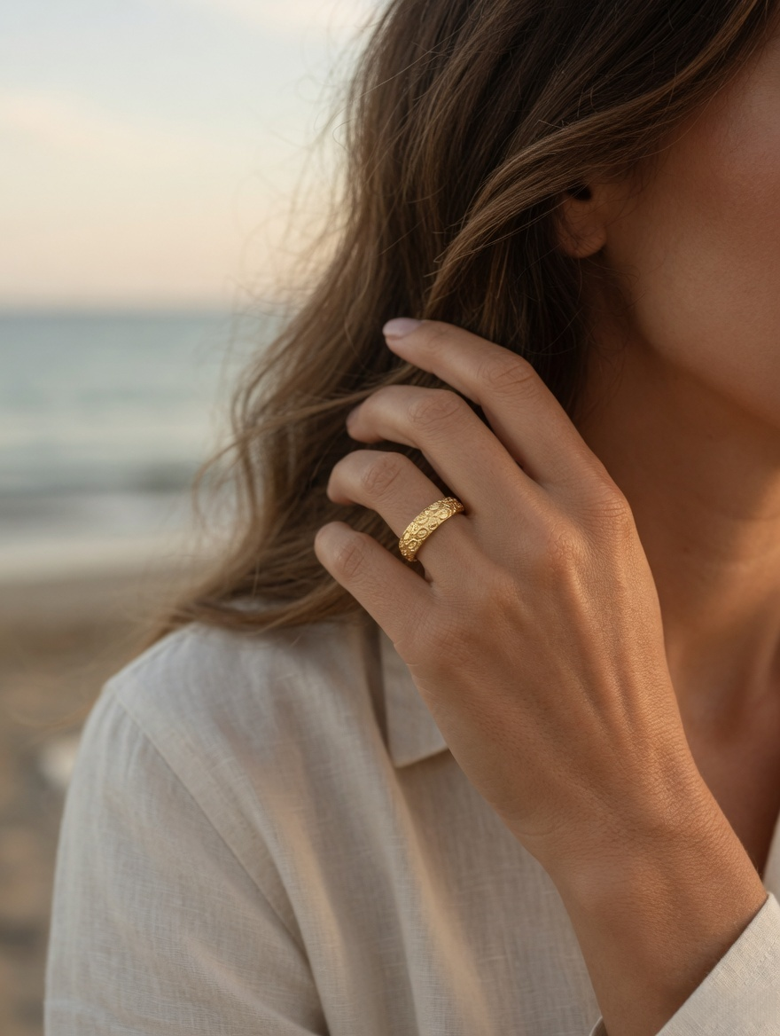 Aurielle Engraved Band Ring
