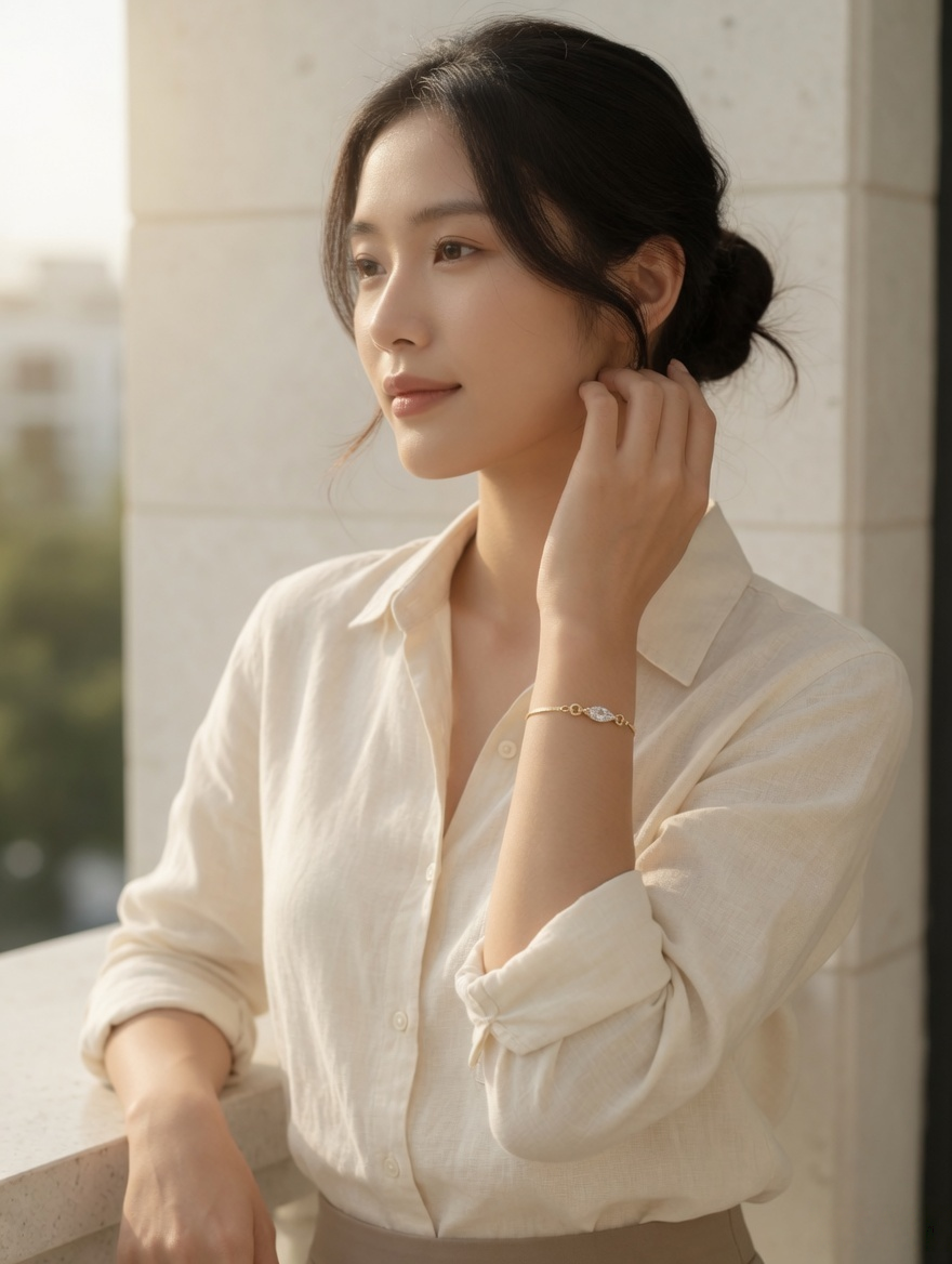 Delicate Triangle Drop Bracelet