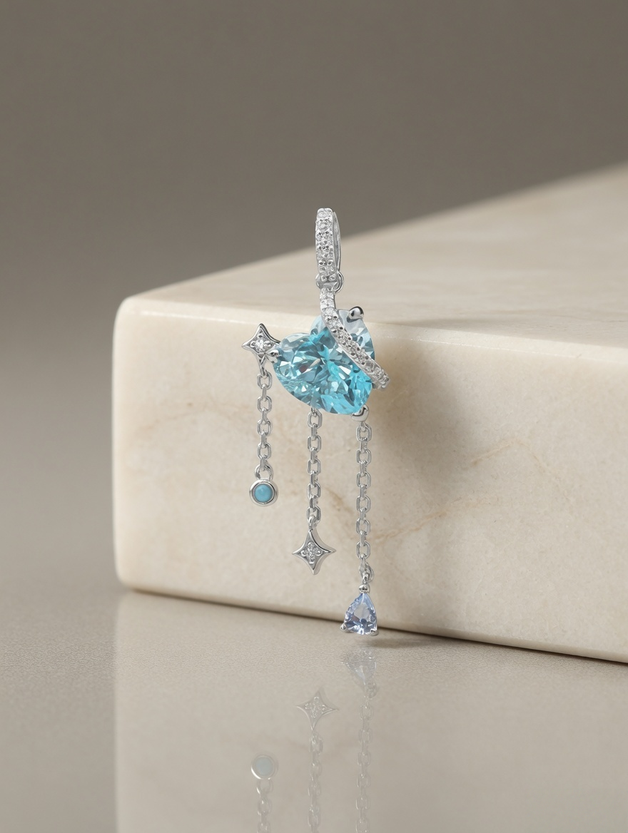 Celestia Heart Tassel Pendant