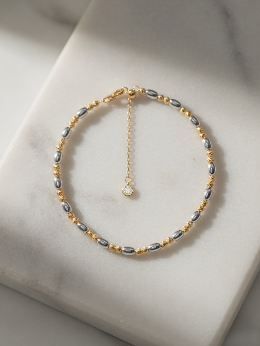 Aurelia Two-Tone Bead Bracelet