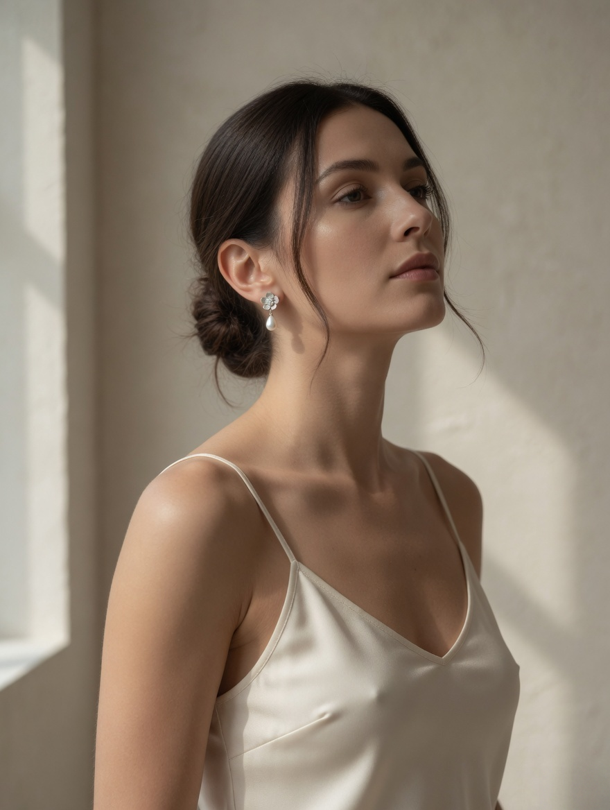 Bloom Pearl Drop Earrings