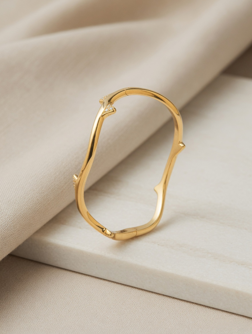 Auric Vine Halo Bangle