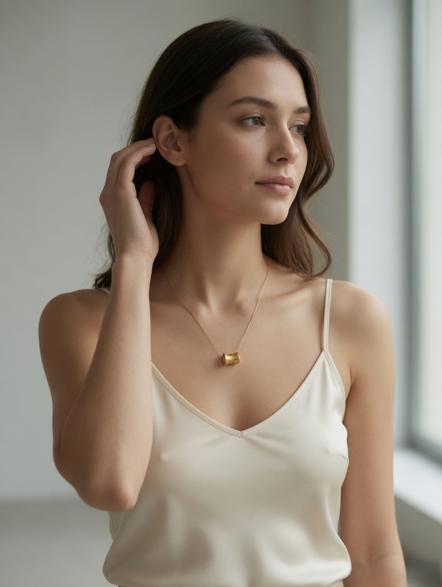 Celia Honeycomb Barrel Pendant