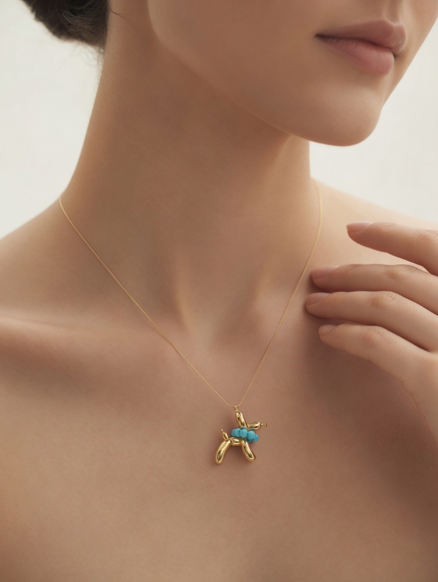 Balloon Dog Pendant Charm
