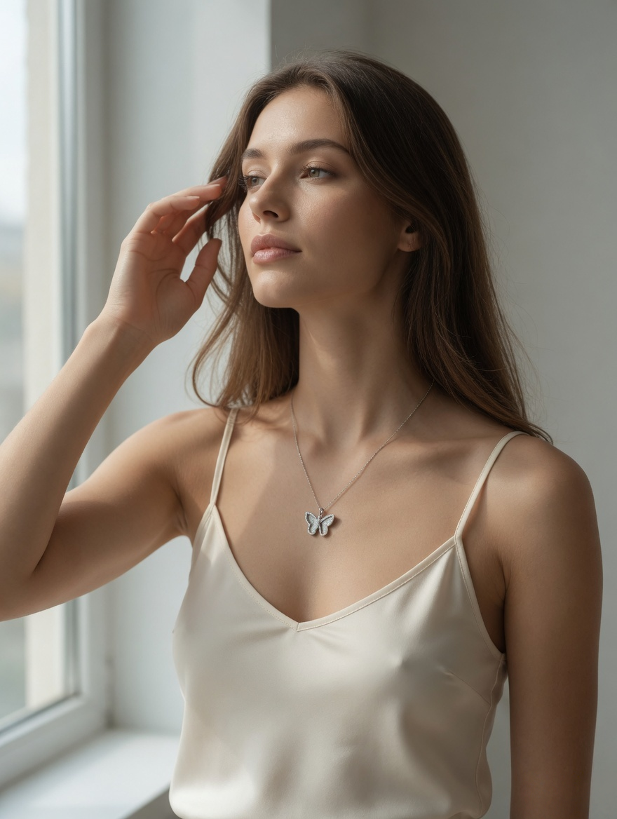 Aveline Butterfly Pendant