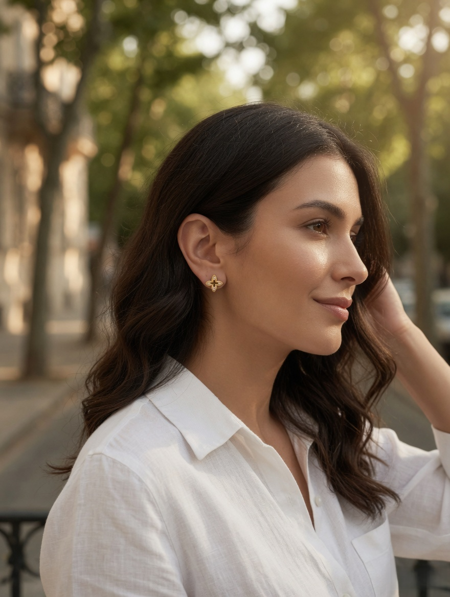 Éclat Clover Stud Earrings