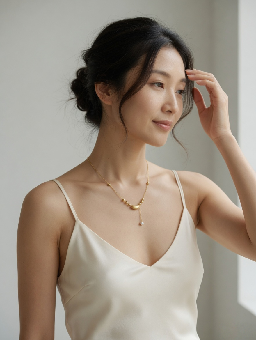Coeur Bean Pearl Necklace