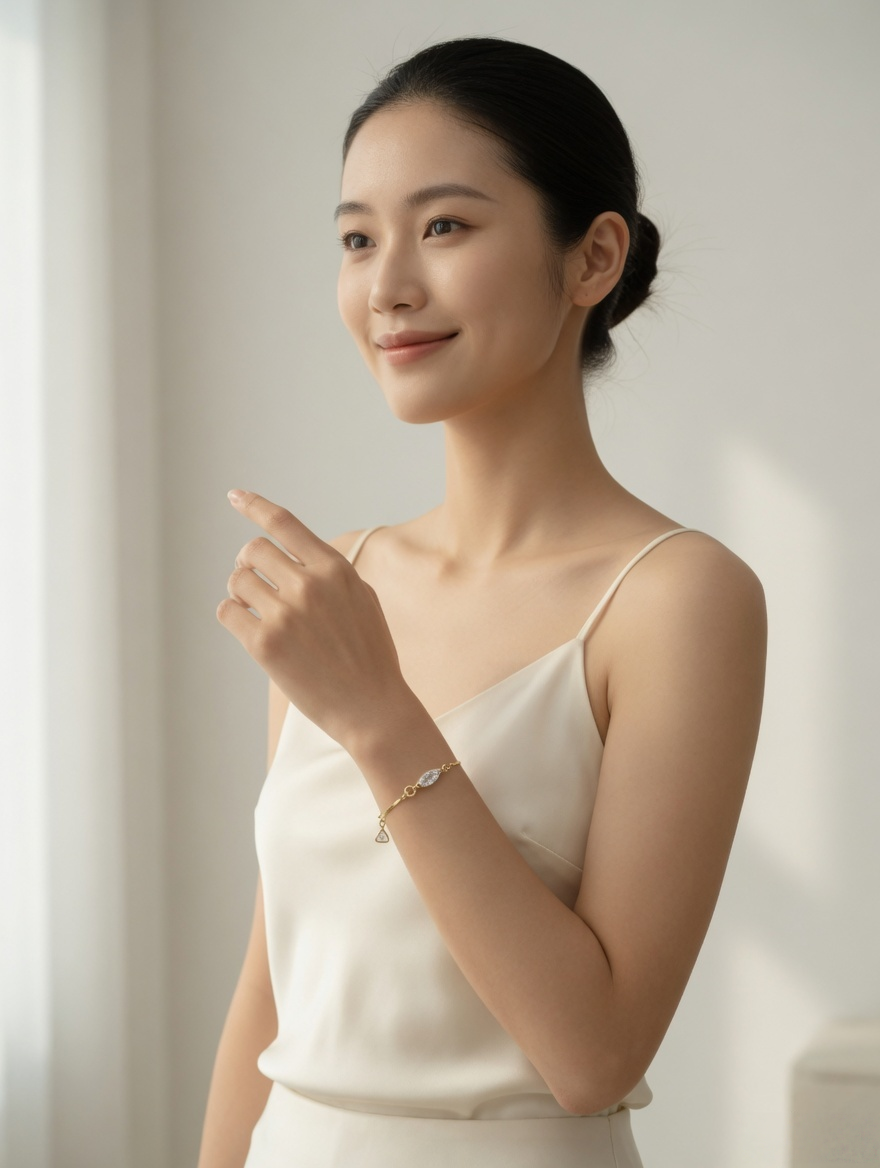 Delicate Triangle Drop Bracelet