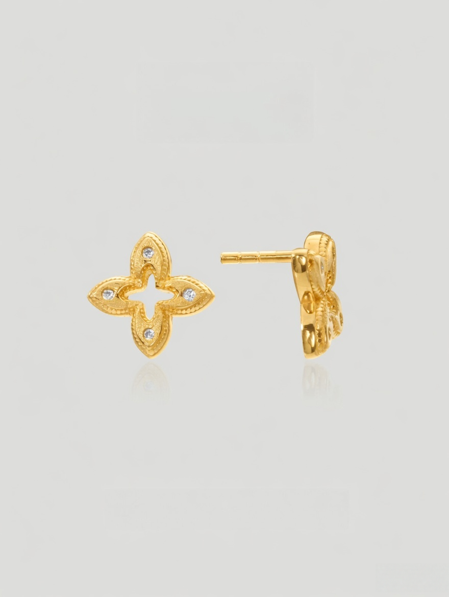 Éclat Clover Stud Earrings