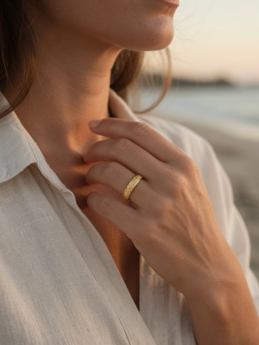 Aurielle Engraved Band Ring