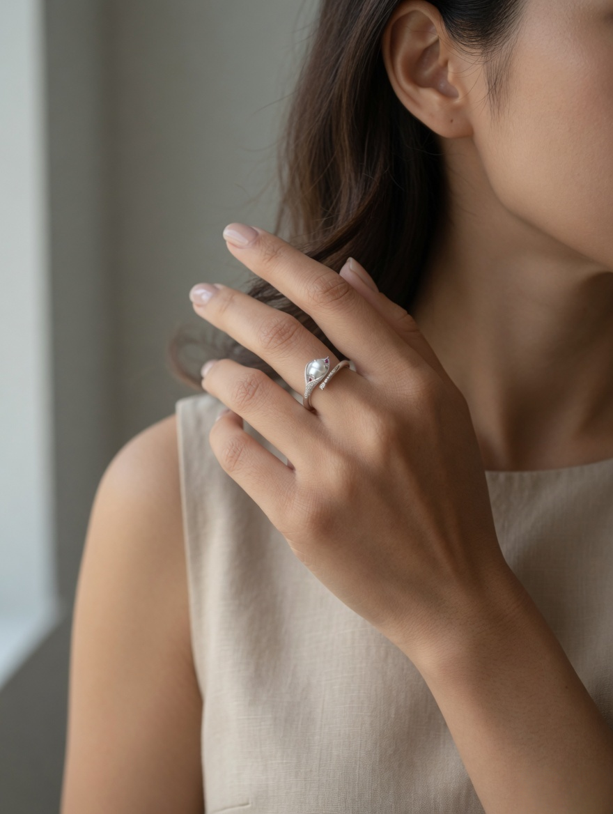 Eirene Gourd Jade Ring