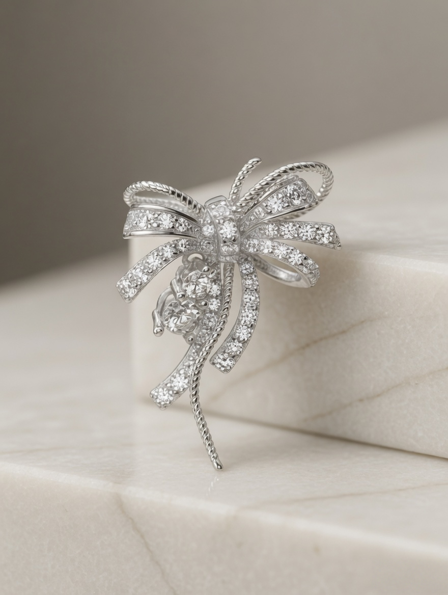 Aster Ribbon Burst Pendant