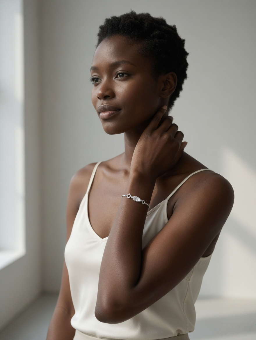 Delicate Triangle Drop Bracelet