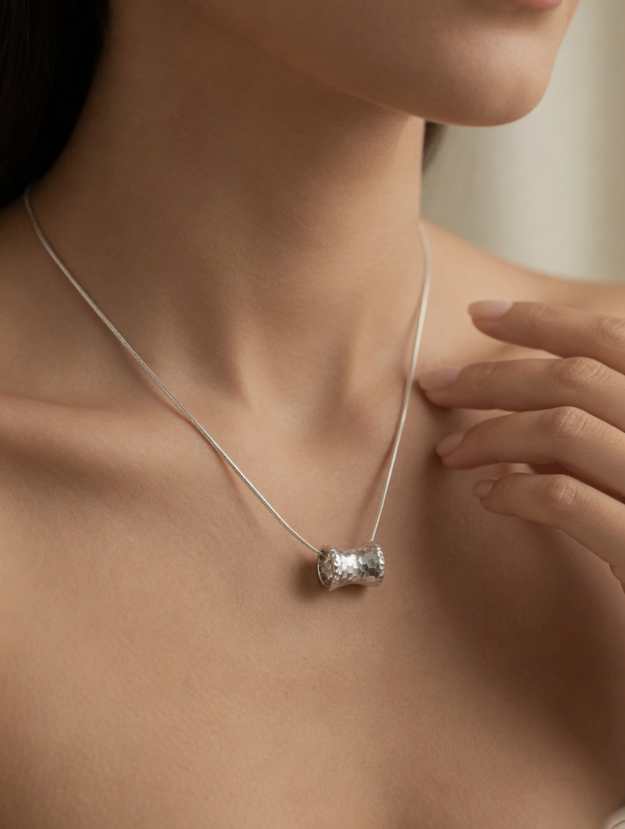 Celia Honeycomb Barrel Pendant