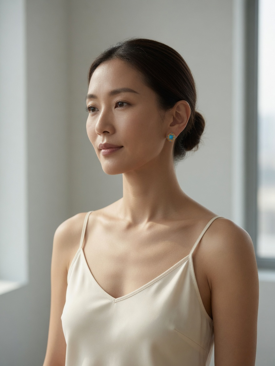 Celestial Turquoise Stud Earrings