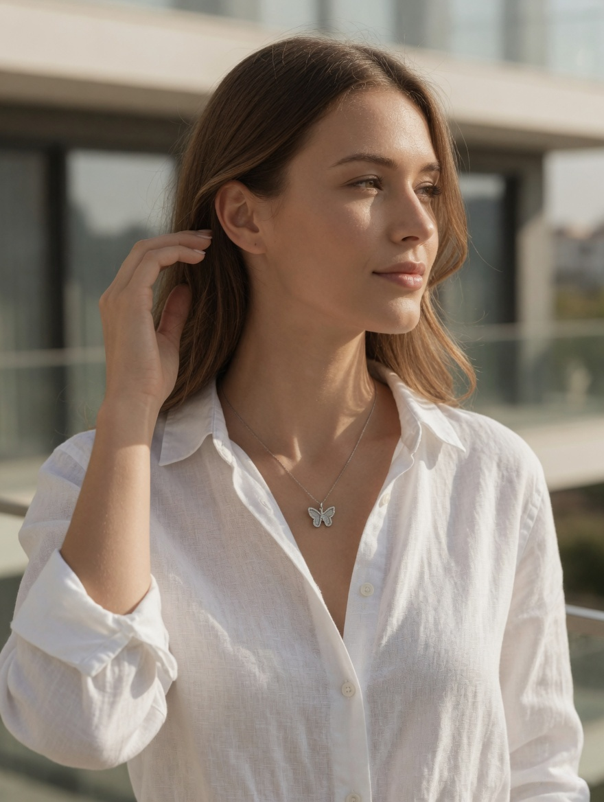 Aveline Butterfly Pendant