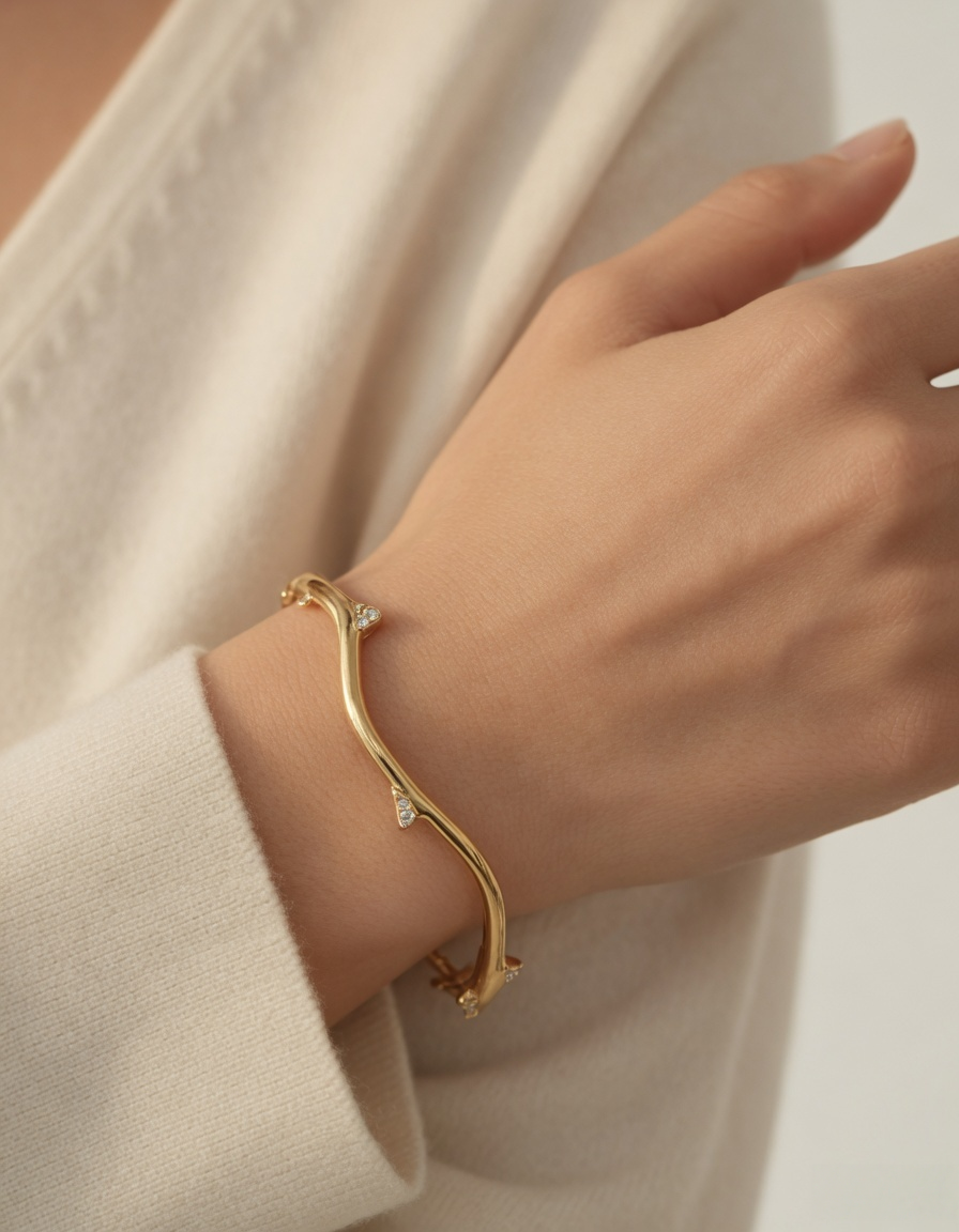 Auric Vine Halo Bangle