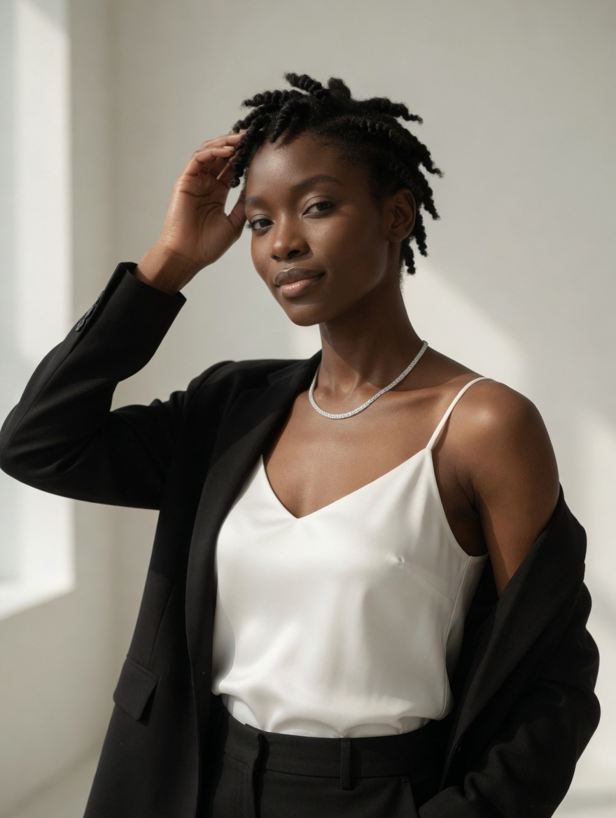 CARV. silver textured collar necklace styled on neckline with short structured chain design